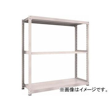 トラスコ中山 M3型中量棚 1800×571×H1800 3段 単体 ネオグレ M3-6663 NG(7802340) 家具、インテリア-オフィス家具