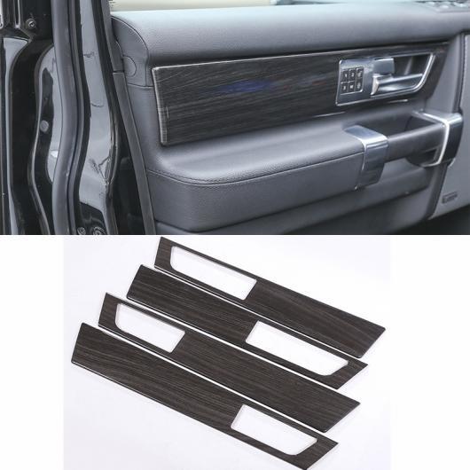 楽天ランキング1位 Al 4個 ブラック 木目 Abs クロームインテリアドアハンドルパネル カバー トリム ローバーディスカバリー 4 Lr4 17 Al Dd 4800 国産 Www Ladislexia Net