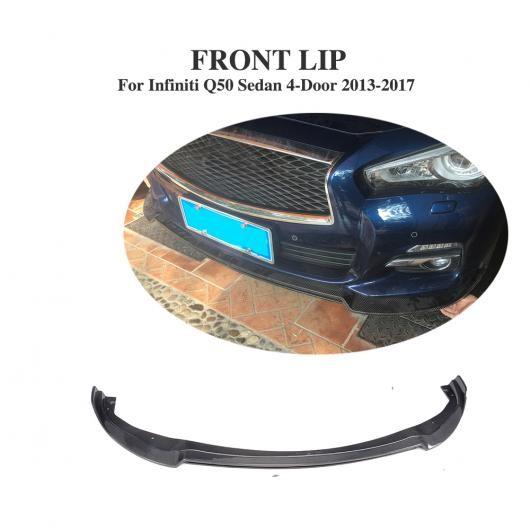カーボン ファイバー フロント バンパー リップ チン 適用: インフィニティ Q50 スタンダード セダン 4ドア 2013-2017 AL-DD-8157 AL