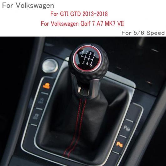 ギア シフト ノブ 5/6速 MT スティック レバー シフター 適用: フォルクスワーゲン VW ゴルフ 7 A7 MK7 VII GTI GTD 13-18 レザー 5速・6速 AL-EE-3995 AL｜apagency02｜05