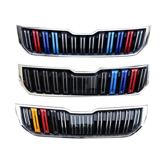 ABS フロント グリル ミドル ネット ストリップ トリム 適用: シュコダ コディアック GT インテリア ドライバ 3 ピース 1・ドライバ 3 ピース 2 AL-FF-4989 AL