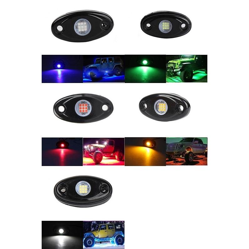 防水 LED ロック ライト 適用: ジープ/JEEP ATV UTV オフロード トラック ボート アンダーボディ トレイル RIG ブルーA〜ホワイトA 2ピース AL-KK-2499 AL