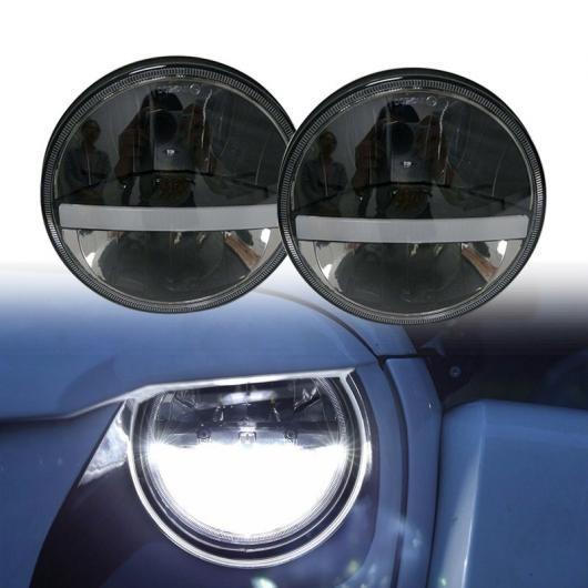 国内配送 Al フロント ライト ラウンド ヘッドライト ストリップ ライト 7インチ 7 Led ヘッド ドライビング ライト ランプ 適用 Jk ラングラー 07 15 Al Kk 2539 想像を超えての Www Doctor Plan Com