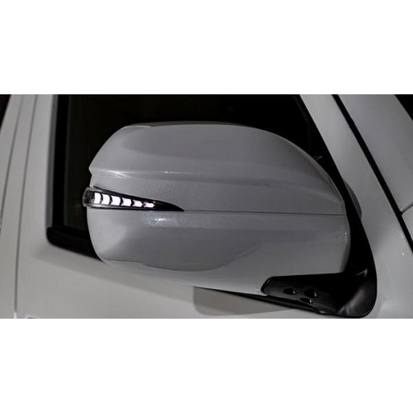 AVEST VerticalArrow ドアミラーウインカー ブロンズGD×ホワイトLED 未塗装 AV-017-W-P トヨタ ハイエース/レジアスエース