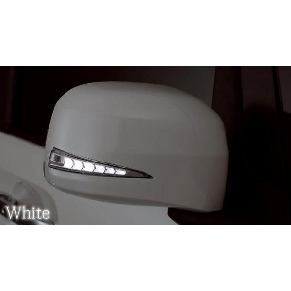 AVEST VerticalArrow ドアミラーウインカー クローム×ホワイトLED 未塗装 純正風スイッチ付 AV-041-W-NP-N＋AV-SW-LED-FLOW ホンダ N-BOX/N-BOXカスタム JF3/4