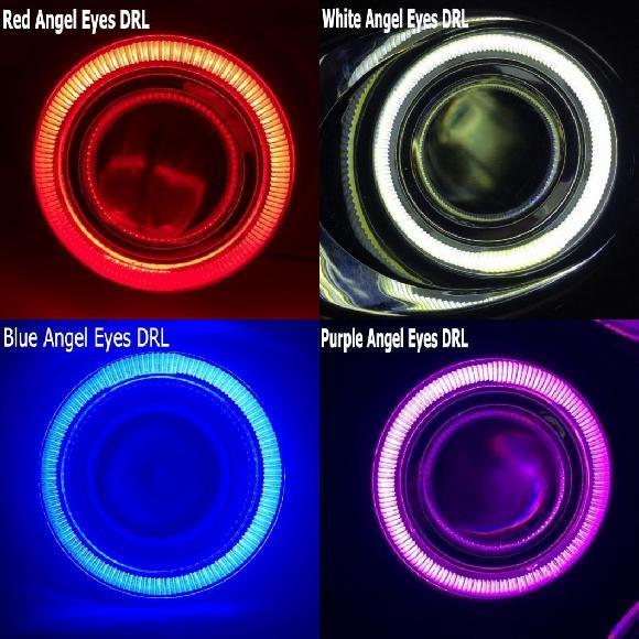 適用: 華晨 H230 3in1 DRL キセノンバルブキット レッド エンジェルアイ〜アイスブルー エンジェルアイ 4300K・6000K AL-KK-7804 AL
