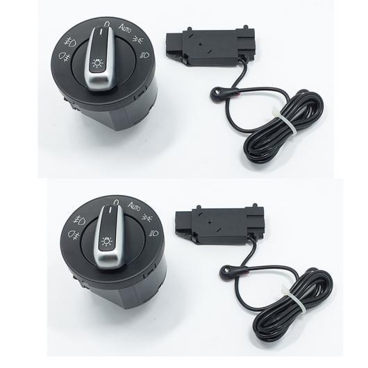 2ピース ヘッドライト スイッチ ヘッドライト スイッチ センサー 適用: ゴルフ 5 6 MK5 MK6 ティグアン パサート B6 B7 CC トゥーラン ジェッタ AL-LL-4585 AL