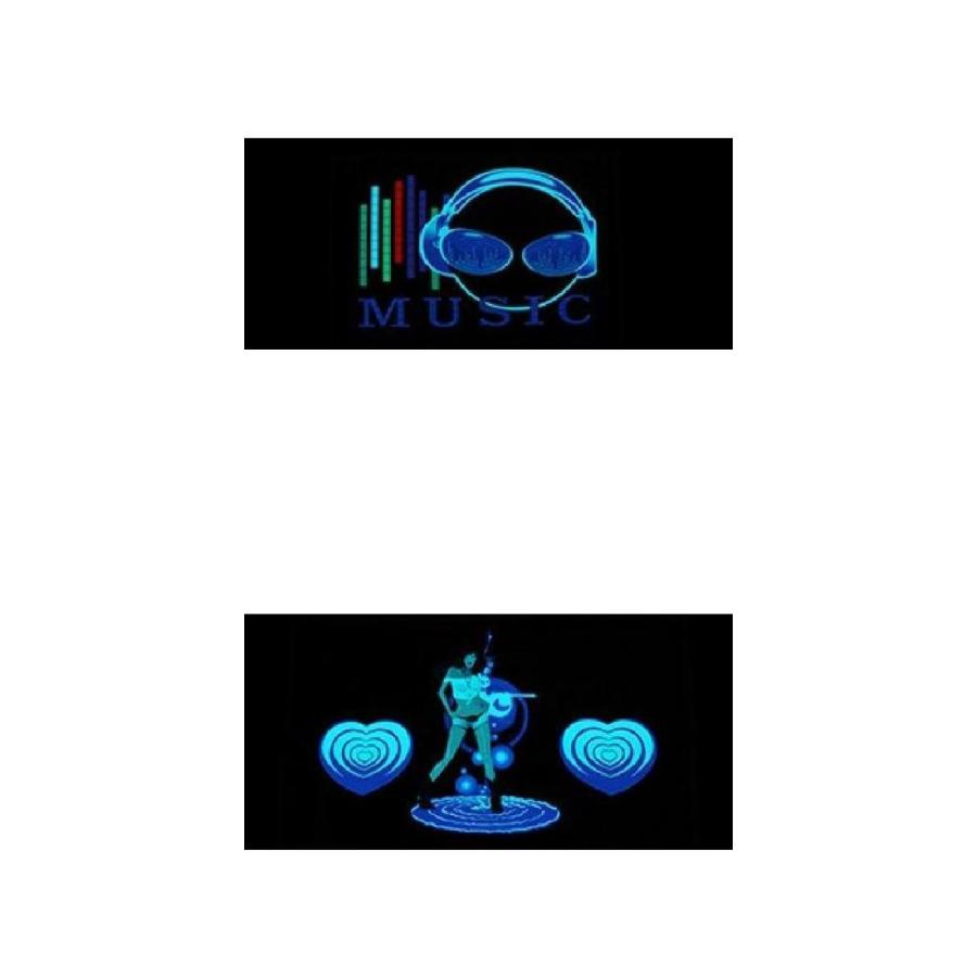 シールド LED サウンド アクティブ イコライザ ネオン EL ライト ミュージック リズム フラッシュ 45×30cm A・50×30cm A AL-MM-2169 AL