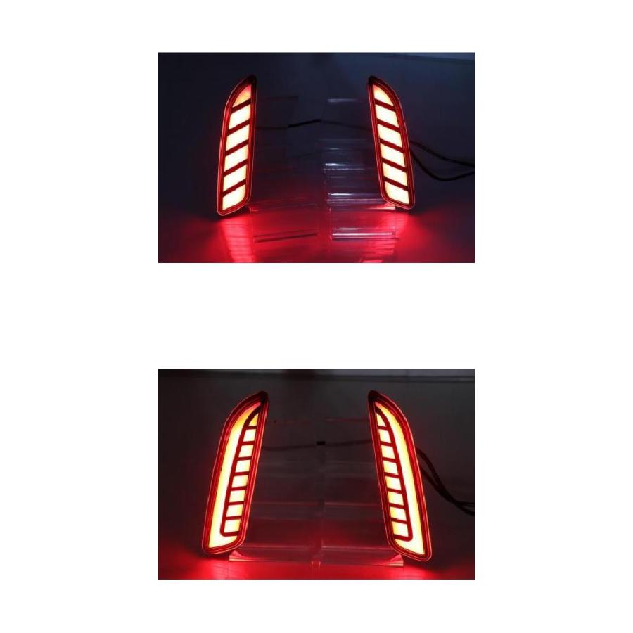 LED ライト マルチ-ファンクション LED リア バンパー ライト フォグランプ リフレクター ランプ ブレーキ マスタング・タイプ002 AL-MM-4609 AL
