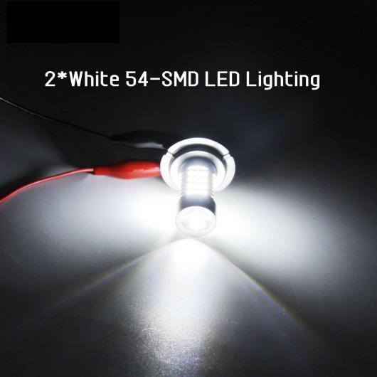 店舗在庫をネットで確認 2ピース H7-54SMD-2835-W LED フォグライト バルブ DRL ドライビング ランプ プラグ プレイ AL-MM-5702 AL