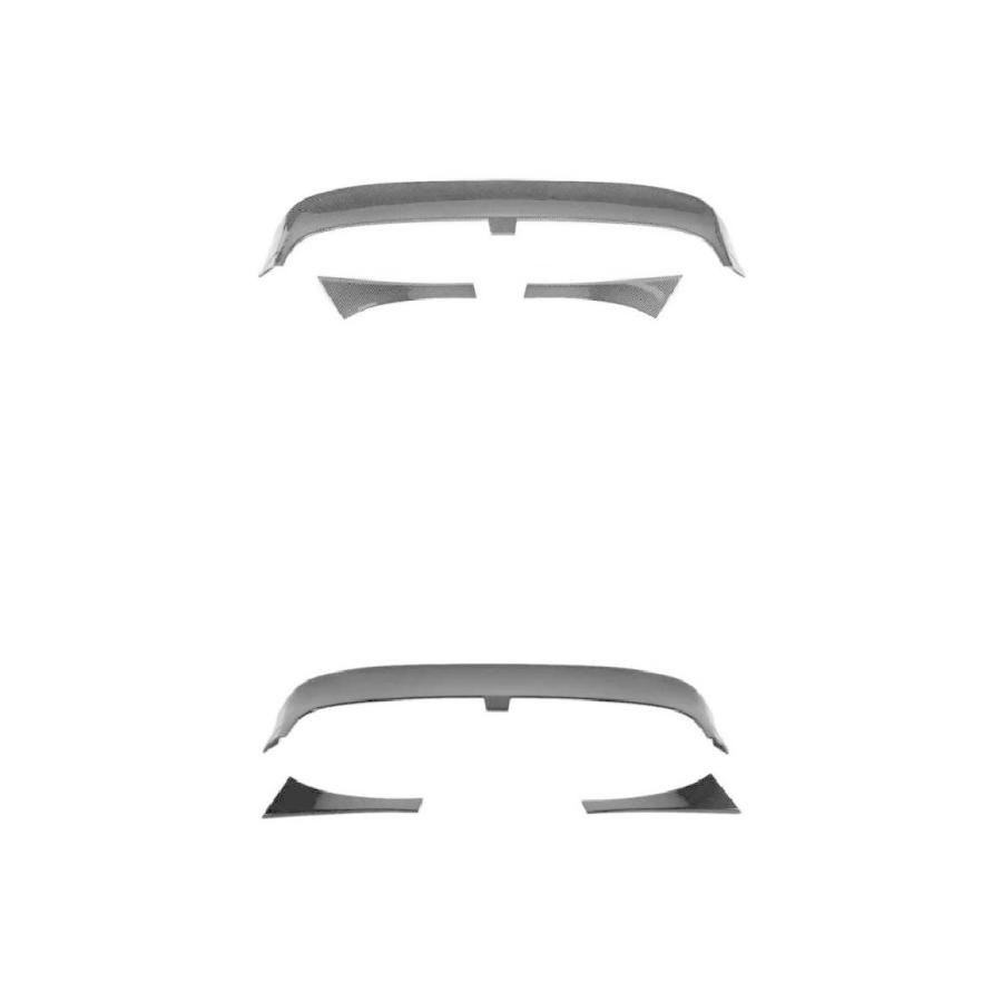 リア ルーフ スポイラー カーボン調 適用: フォルクスワーゲン/VOLKSWAGEN ゴルフ 7/7.5 GTI R 2013 2014 2015 2016 カーボン調・ピアノブラック AL-NN-0834 AL