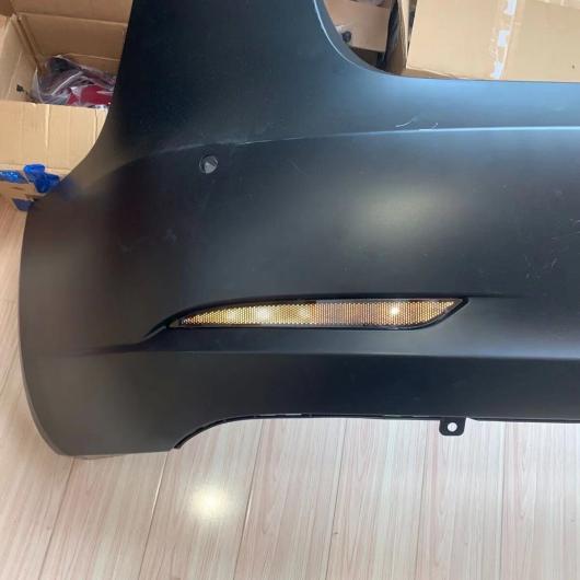 2ピース オート レッド グレー 左 右 リア バンパー リフレクター ワーニング ライト ストリップ カバー バー 適用: テスラ/TESLA モデル グレー AL-OO-1112 AL