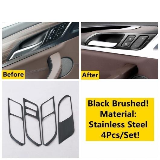 ワーニング ライト ボタン/AC エア パネル カバー トリム ステンレス スチール インテリア キット 適用: BMW X3 G01 2018-2022 X4 G02 タイプE AL-OO-5017 AL