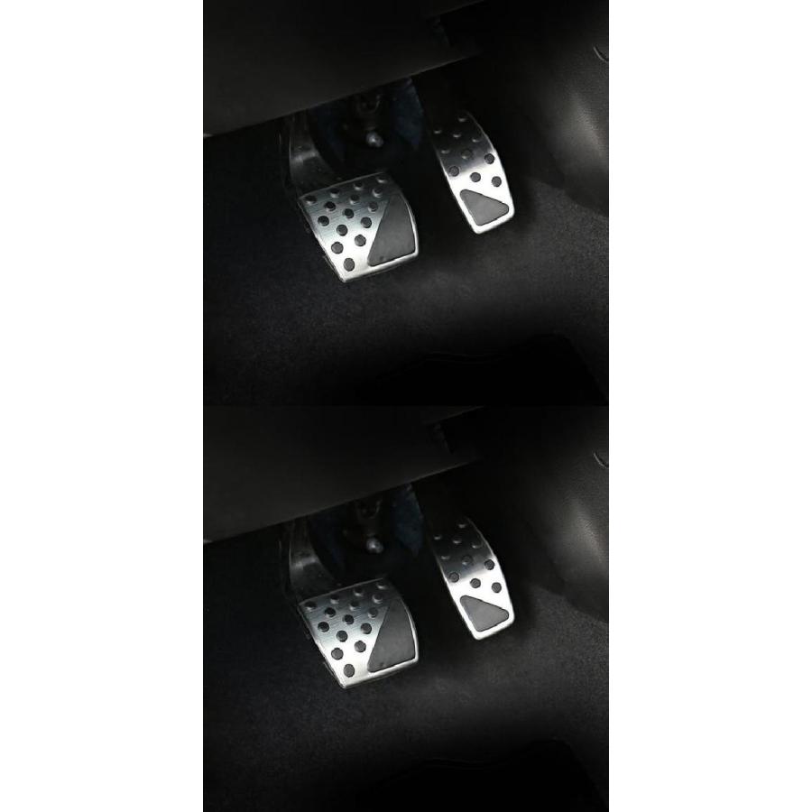 アルミ アクセル ブレーキ ペダル レスト フット ペダル カバー 適用: レネゲード AT 2ピースコンパス AT 2ピース AL-OO-6561 AL