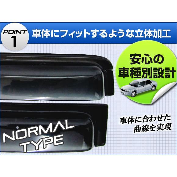 サイドバイザー ダイハツ ハイゼット S320/S321/330/331V（バン） 2004年12月〜 APSVC011 入数：1セット(4枚)_1