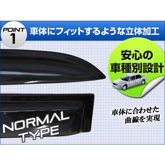 サイドバイザー スズキ アルト HA24S 2004年09月〜2009年12月 APSVC022 入数：1セット(4枚)｜apagency｜02