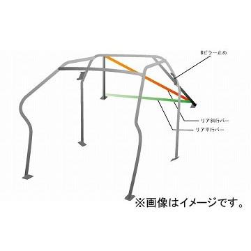 オクヤマ ロールバー 723 045 スチール ダッシュボード逃げ 8P No.10 2名 トヨタ ヴィッツ NCP91 5ドア ノーマルルーフ