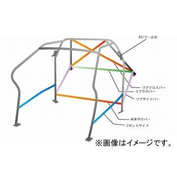 オクヤマ　ロールバー　753　トヨタ　2名　ダッシュボード貫通　055　No.16　スチール　14P　内装付車用　3ドア　86　ZN6　ノーマルルーフ