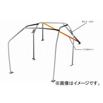 オクヤマ　ロールバー　715　ニッサン　2ドア　No.7　(P)S13　ダッシュボード貫通　シルビア　111　ノーマルルーフ　2名　スチール　7P　ノーマルルーフ