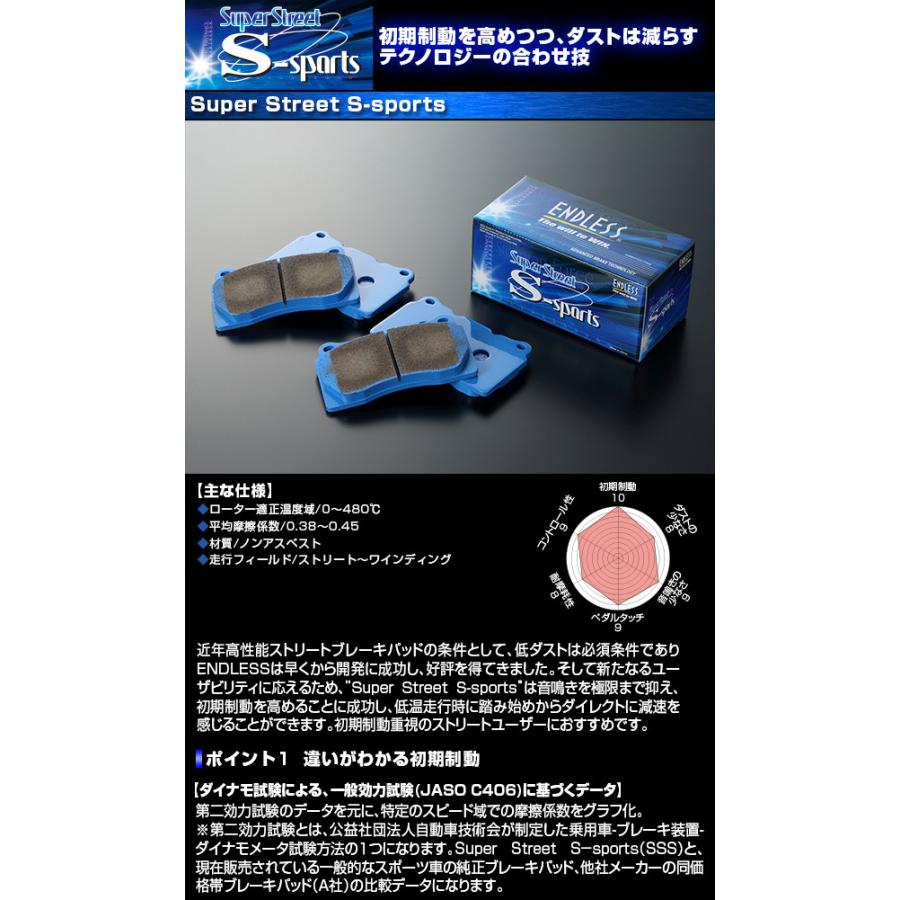 格安人気 エンドレス ブレーキパッド Sss Ep223sss リア スバル インプレッサ 最安 Nicmosul Org