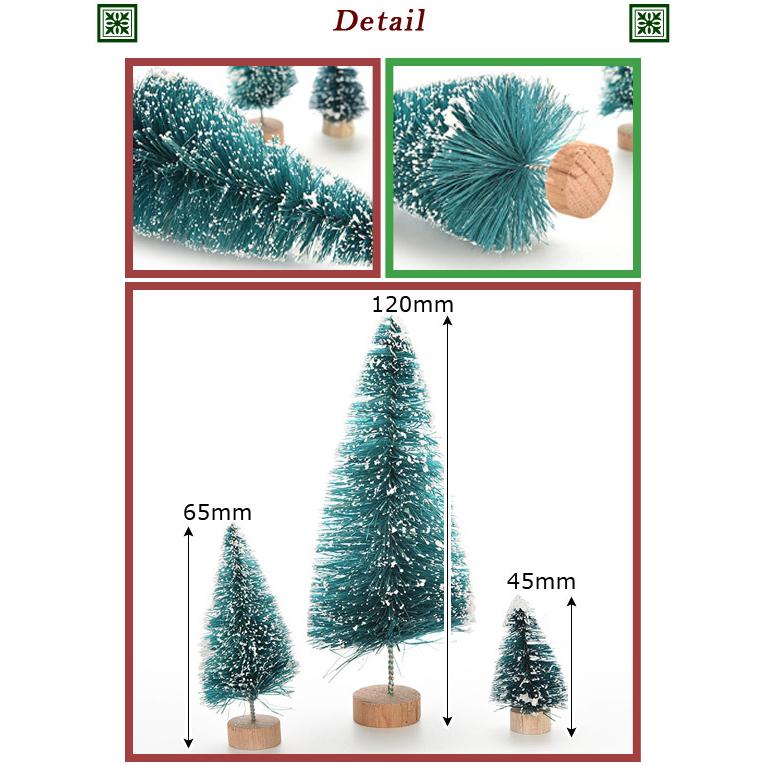 AP ミニクリスマスツリー 45mm スノーバーラップツリー MerryChristmas♪ 選べる3カラー AP-UJ0093-45｜apagency｜03