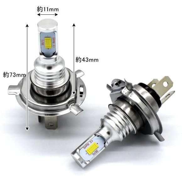 AP LEDフォグランプ H4/HB2/9003 3000k イエロー ハイパワー 12-24V AP-LB086-YE 入数：1セット(左右) フォグランプ専用 LED イエロー H8/H11/H16/HB4/PSX26W 日本製 車検対応 2600K｜日本製LEDヘッドライト・フォグ の日本ライティング