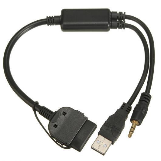 オート AUX へ USB オーディオ インターフェースY ケーブル アダプタ