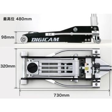 デジキャン フロアジャッキ オールアルミニウム 3.0t DJ-AL-3.0T｜apagency｜02