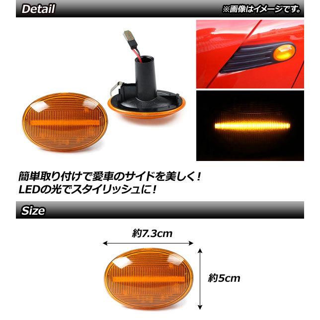 LEDサイドマーカー ミニ(BMW) R55,R56,R57,R58,R59,R60 2007年02月〜2015年05月 アンバー AP-LL179-AM 入数：1セット(2個)｜apagency｜02