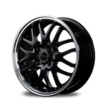 最新の激安 Mid Vertec One Exe10 ホイール グロッシーブラック リムポリッシュ 15インチ 5 5j 43 4h100 国産車 入数 1台分 4本 在庫一掃 5ciclos Com Br