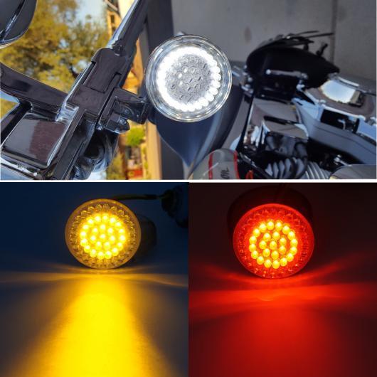 1ペア LED ウインカー インジケーター ライト ランプ 11561157 ライト 適用: 2ピース ホワイト イエロー〜2ピース レッド AL-KK-2828 2輪 ALの画像