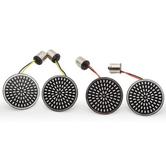 1ペア LED ウインカー インジケーター ライト ランプ 11561157 ライト 適用: 2ピース ホワイト イエロー〜2ピース レッド AL-KK-2828 2輪 ALの画像