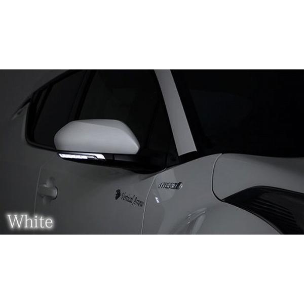 AVEST VerticalArrow ドアミラーウインカー クローム×ホワイトLED AV-028-W-N トヨタ C-HR NGX50 ZYX10 2016年12月〜