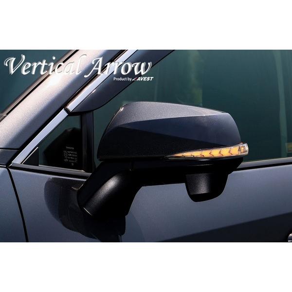 AVEST VerticalArrow ドアミラーウインカー クローム×ホワイトLED AV-011-RAV4-W トヨタ RAV4 MXAA52 MXAA54 AXAH52 AXAH54 2019年04月〜