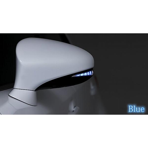 AVEST VerticalArrow ドアミラーウインカー クローム×ブルーLED 純正風スイッチ付 AV-026-B＋AV-SW-LED-FLOW レクサス GS350/330 GS450/350h GRL1＃ AWL/ARL10