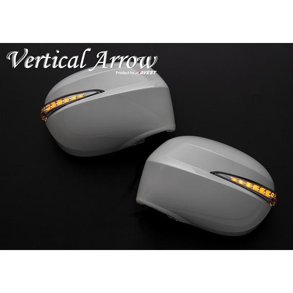 AVEST VerticalArrow ドアミラーウインカー クローム×ブルーLED 未塗装 純正風スイッチ付 AV-056-B＋AV-SW-LED-FLOW ダイハツ ムーヴ LA150S LA160S