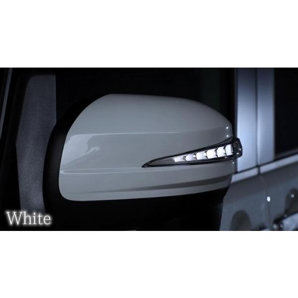 AVEST VerticalArrow ドアミラーウインカー クローム×ホワイトLED 未塗装 ワイヤレススイッチ付 AV-039-W＋AV-043 ダイハツ ミライース LA300S LA310S