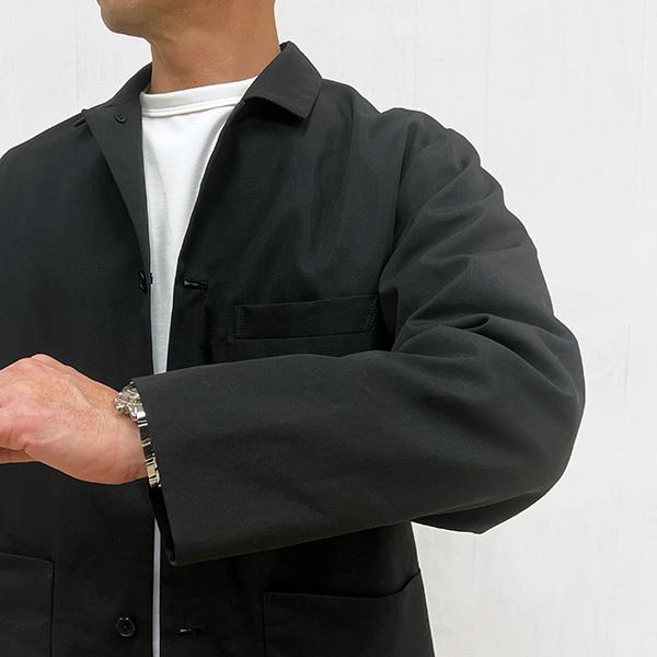 SALE 40%OFF スティルバイハンド STILL BY HAND メンズ コットン ナイロン オックスフォード ジャケット JK-02214 (BLACK) 2022春 新入荷|apakabar-style|05