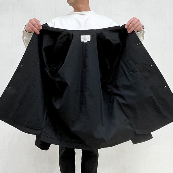 SALE 40%OFF スティルバイハンド STILL BY HAND メンズ コットン ナイロン オックスフォード ジャケット JK-02214 (BLACK) 2022春 新入荷|apakabar-style|07