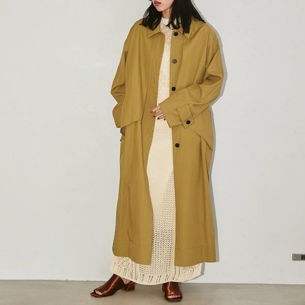 引出物 Washer Trench Coat ワッシャートレンチコート TODAYFUL