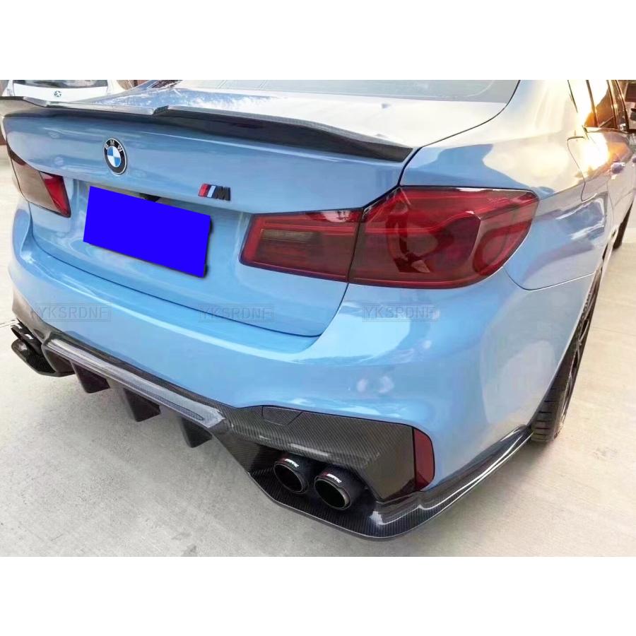 BMW 5シリーズG30 F90 M5 2017用リアスポイラー マットブラック カーボンルック リッププロスタイル｜apakore｜07
