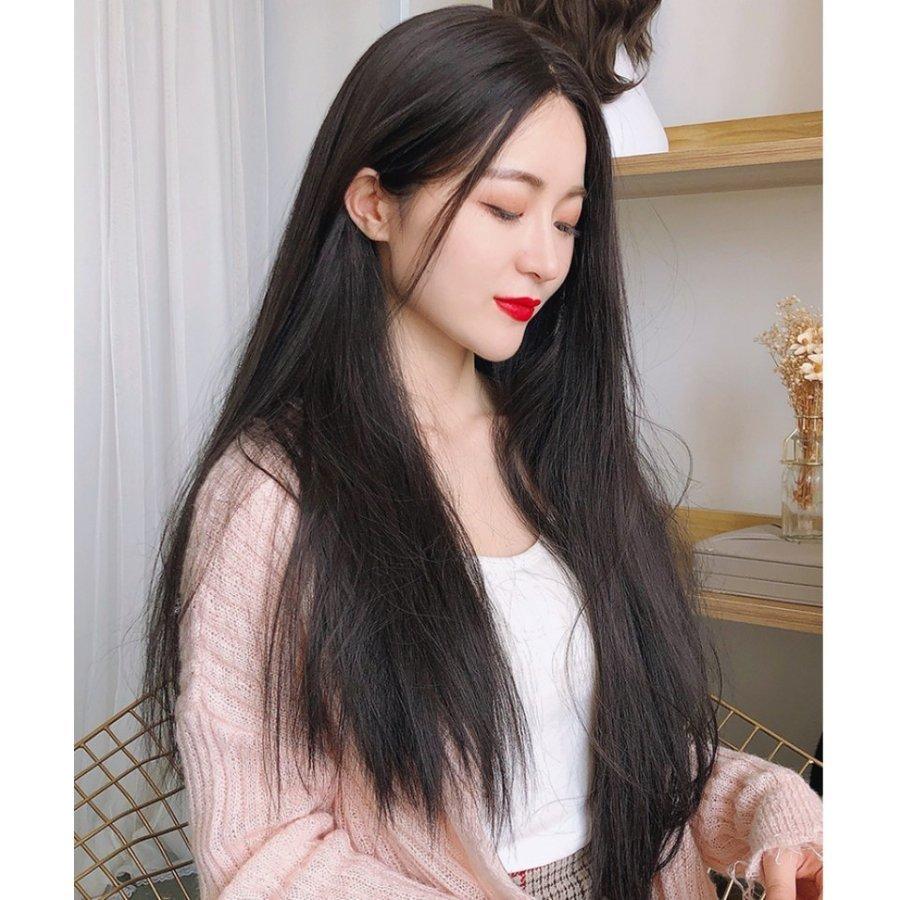 格安販売中 スーパーロング Jf913 フリーサイズ 耐熱 カール 自然 医療用 レディーズ エクステ センターパート フルウィッグ ストレート ウィッグ エクステンション 有料ラッピングは 専用ページからの同時購入時のみ有効 了承した