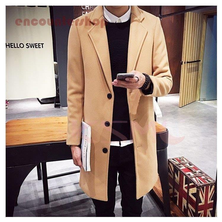 超特価sale開催 無地 アウター 大きいサイズ メンズ チェスターコート 無地 ロングアウター メンズ 大きいサイズ チェスターコート トレンチ コート 秋冬新 着痩せ効果 通勤 紳士 ビジネス カジュアル ロング丈 メンズ コート アウター