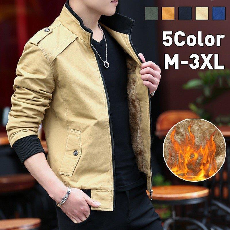 国内外の人気が集結 ジャケット メンズ 裏起毛 ミリタリー風 柔らかい スタンドカラー 無地 カジュアル メンズ ジャケット スタンドカラー 裏起毛 カジュアル コート アウター