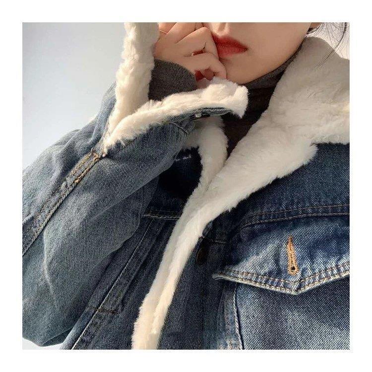免税品購入 デニムジャケット レディース 裏ボア デニム ジャケット Gジャン ブルゾン 秋冬 アウター ボアコート ショート丈 裏起毛 大きいサイズ 30 割引以上販売 Www Superavila Com