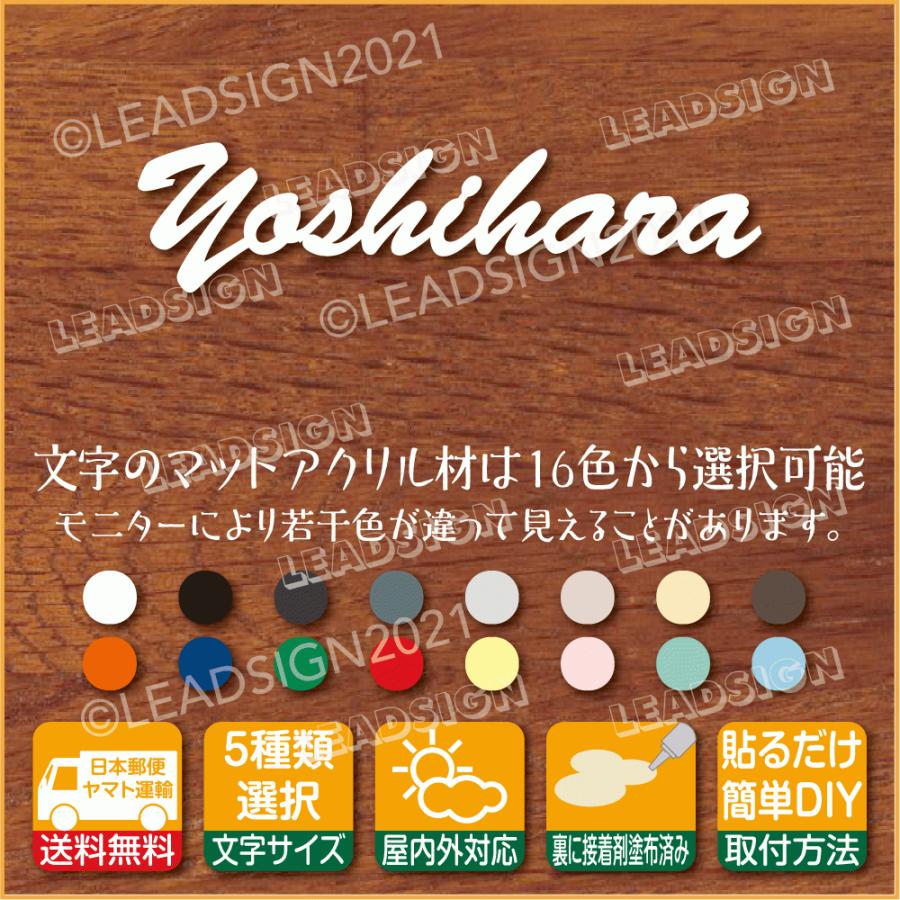表札 手作り Yoshihara 最低価格の