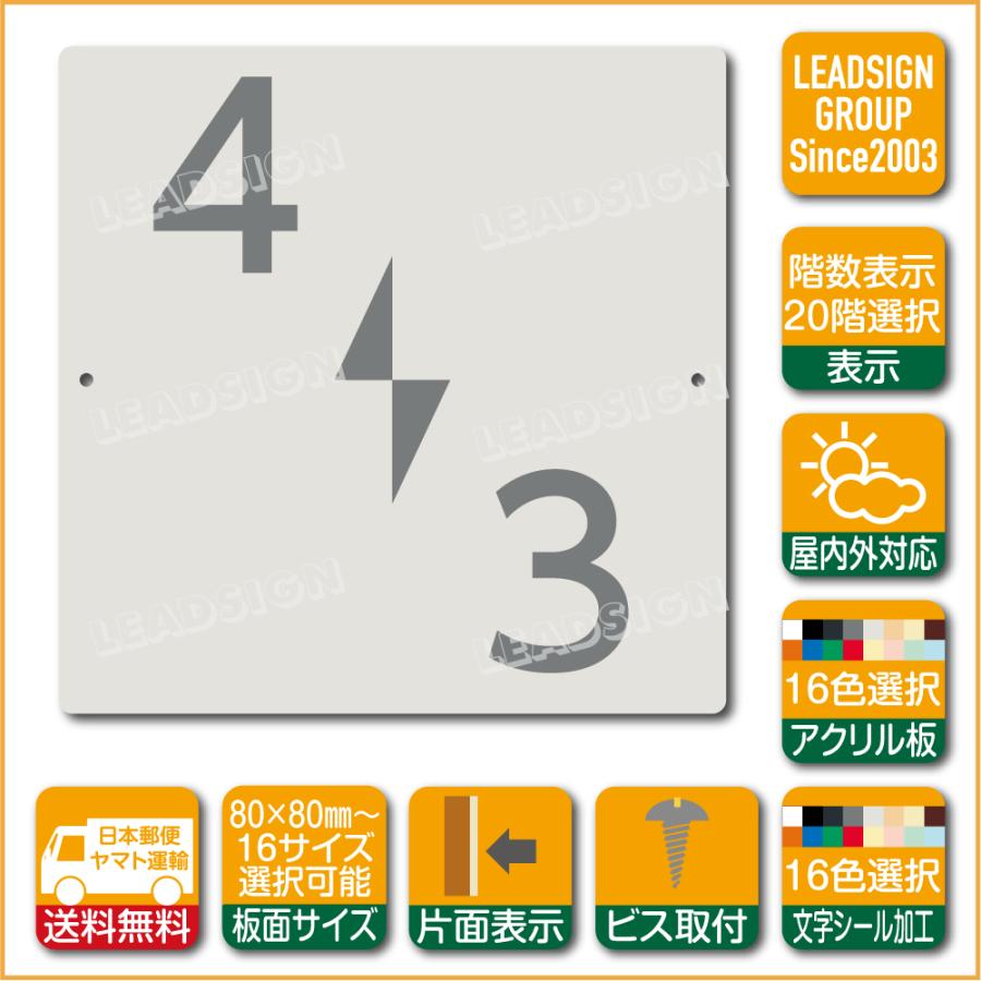 階数表示板 左回り階段 踊り場 アクリル サイン プレート カッティング シート 切文字貼り 階数 表示 E2 デザイン ビス穴有り 安全標識 看板 Diy 建築 建設 Sakcsbfle2l 建築雑貨店 リードサイン 通販 Yahoo ショッピング