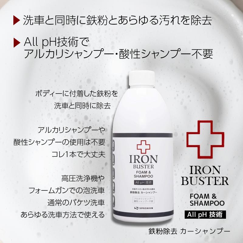 最新スパシャン水アカバスター5& アイアンバスター8 [各500㍉] SPASHAN スパシャン 水垢 セット 水アカバスター5 + アイアン