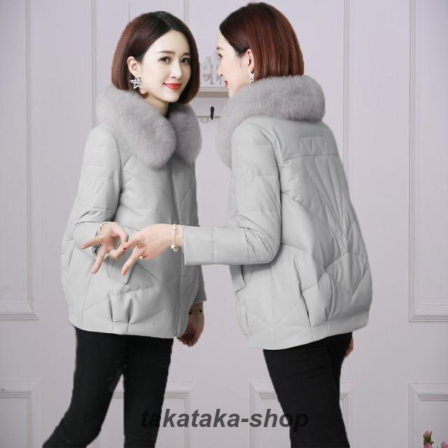 魅力の-ダウンジャケット アウター レディース ファー付き ダウン