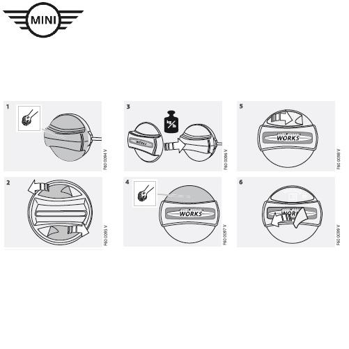 ⭐️【新品】MINI 純正 JCWカーボン フューエル フィラー キャップ カバー BMW MINI 純正 John Cooper Works カーボン フューエル フィラー